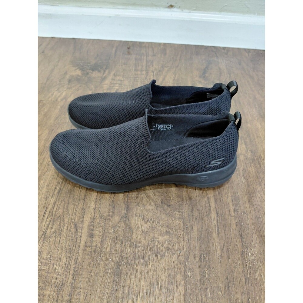 Skechers Memory Foam Womens Size 9.5 Black Slip-On Walking Shoes